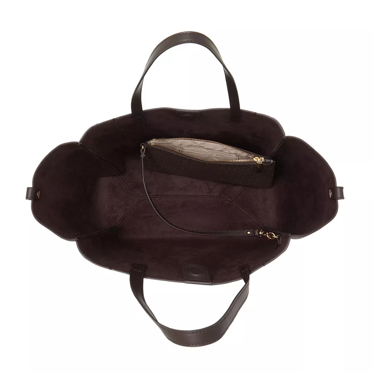 MICHAEL Michael Kors Freya Large Open Tote Bag Chocolate Shopper – Bild 5