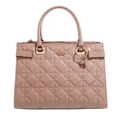 Guess Malia Society Satchel Biscuit Tote