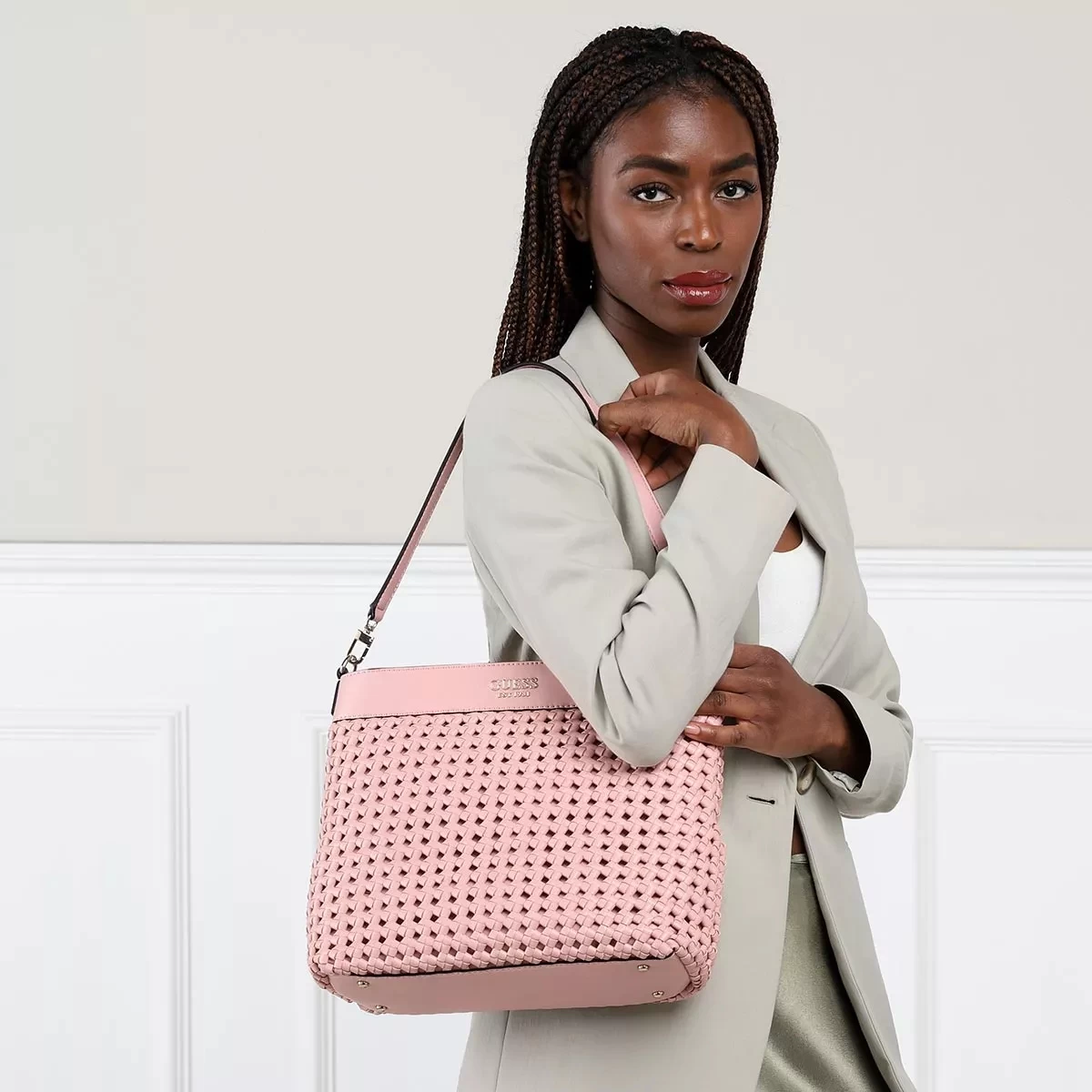 Guess Sicilia Hobo Pink Hobo Bag – Bild 2