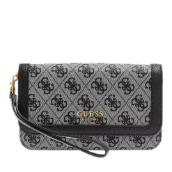 Guess Zadie Logo Slg Phone Organizer Black Logo Wristlet