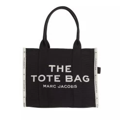 Marc Jacobs The Jacquard Traveler Tote Bag Black Shopper