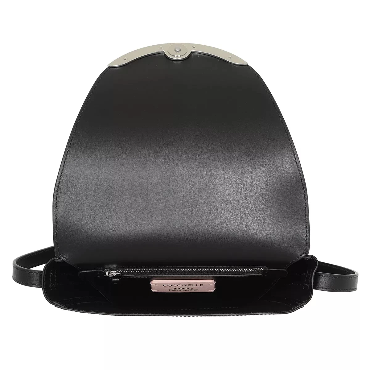 Coccinelle Josephine Calf Hobo Bag Noir Saddle Bag – Bild 5