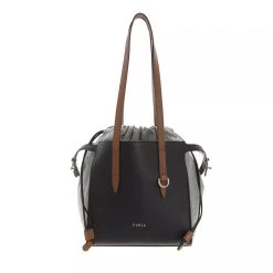 Furla Net M Tote Nero+Cognac H Tote