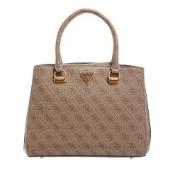 Guess Alexie Girlfriend Satchel Latte Logo Tote
