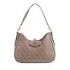 Guess Eco Brenton Hobo Latte Logo Hobo Bag