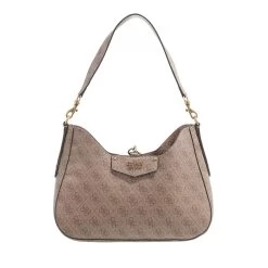 Guess Eco Brenton Hobo Latte Logo Hobo Bag