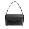 Guess Eco Brenton Flap Shoulder Bag Coal Logo Satchel