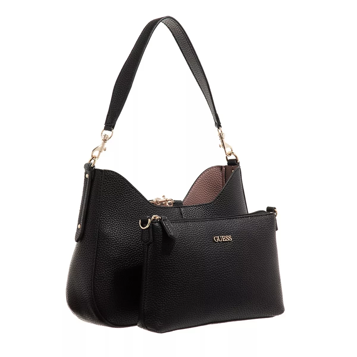 Guess Eco Brenton Hobo Black Hobo Bag – Bild 4