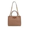 Guess Izzy High Society Carryall Latte Logo/Brown Tote