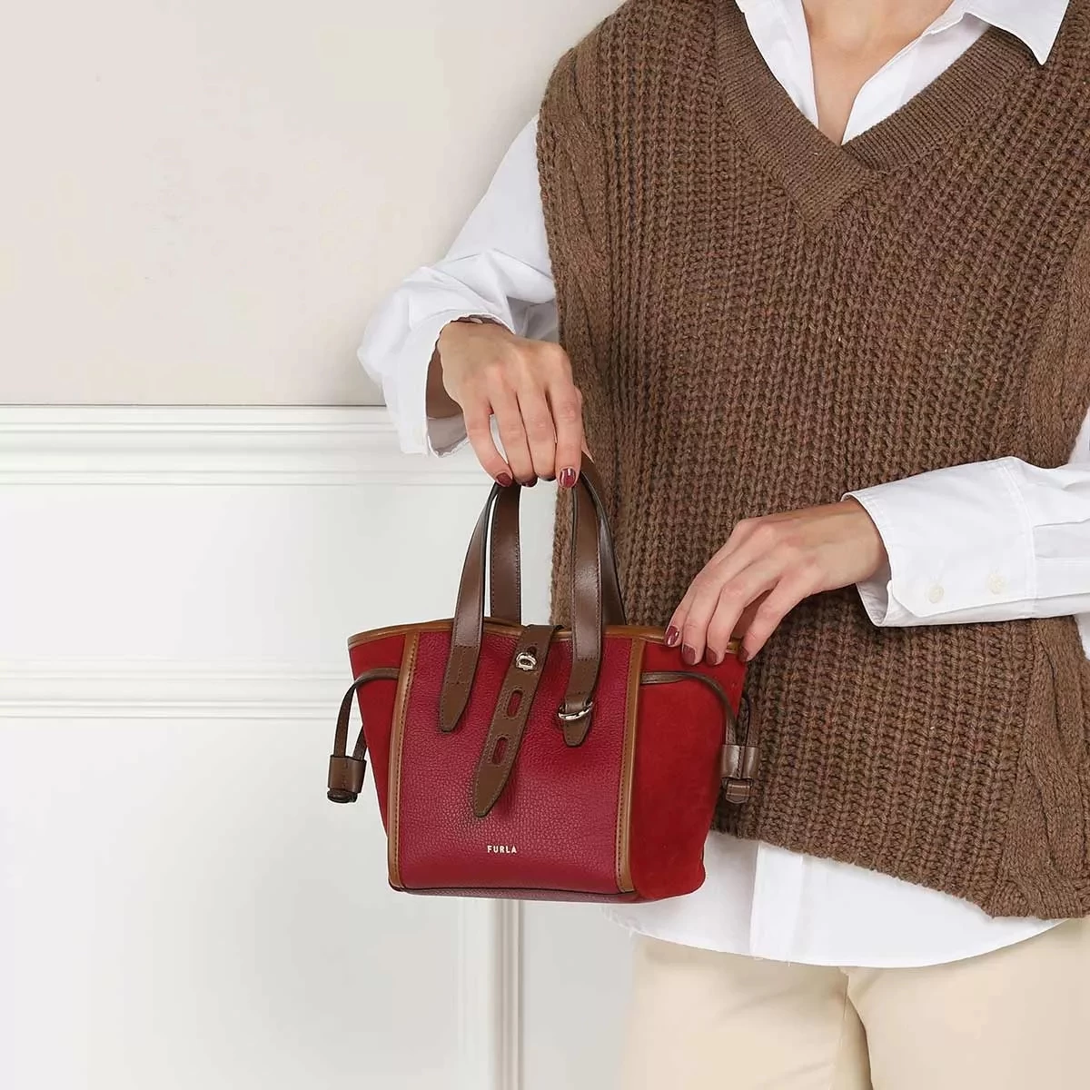 FURLA NET MINI TOTE Toni Ciliegia Tote – Bild 2