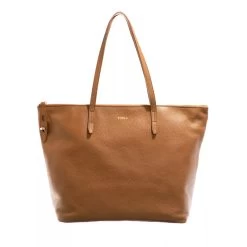 FURLA NET L TOTE Cognac Tote