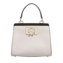 FURLA 1927 MINI TOP HANDLE 19 Perla Nero Salvia Satchel