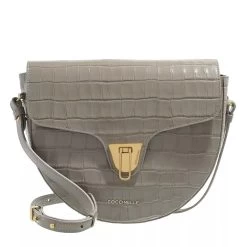 Coccinelle Beat Saddle Bag Stone Crossbody Bag