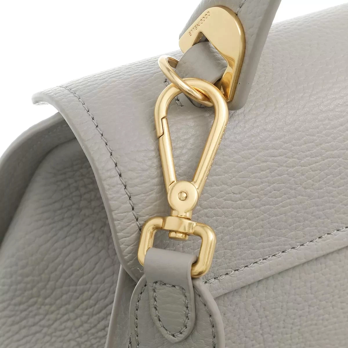 Coccinelle Marvin Satchel Bag Stone Crossbody Bag – Bild 5