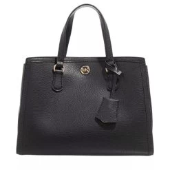 MICHAEL Michael Kors Chantal Medium Satchel Black Tote