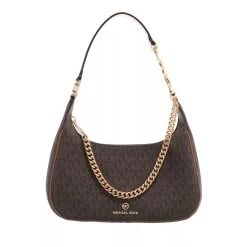 MICHAEL Michael Kors Piper Small Pouchette Brn Acorn Hobo Bag