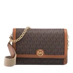MICHAEL Michael Kors Small Chain Pochette Crossbody Brn Acorn Crossbody Bag