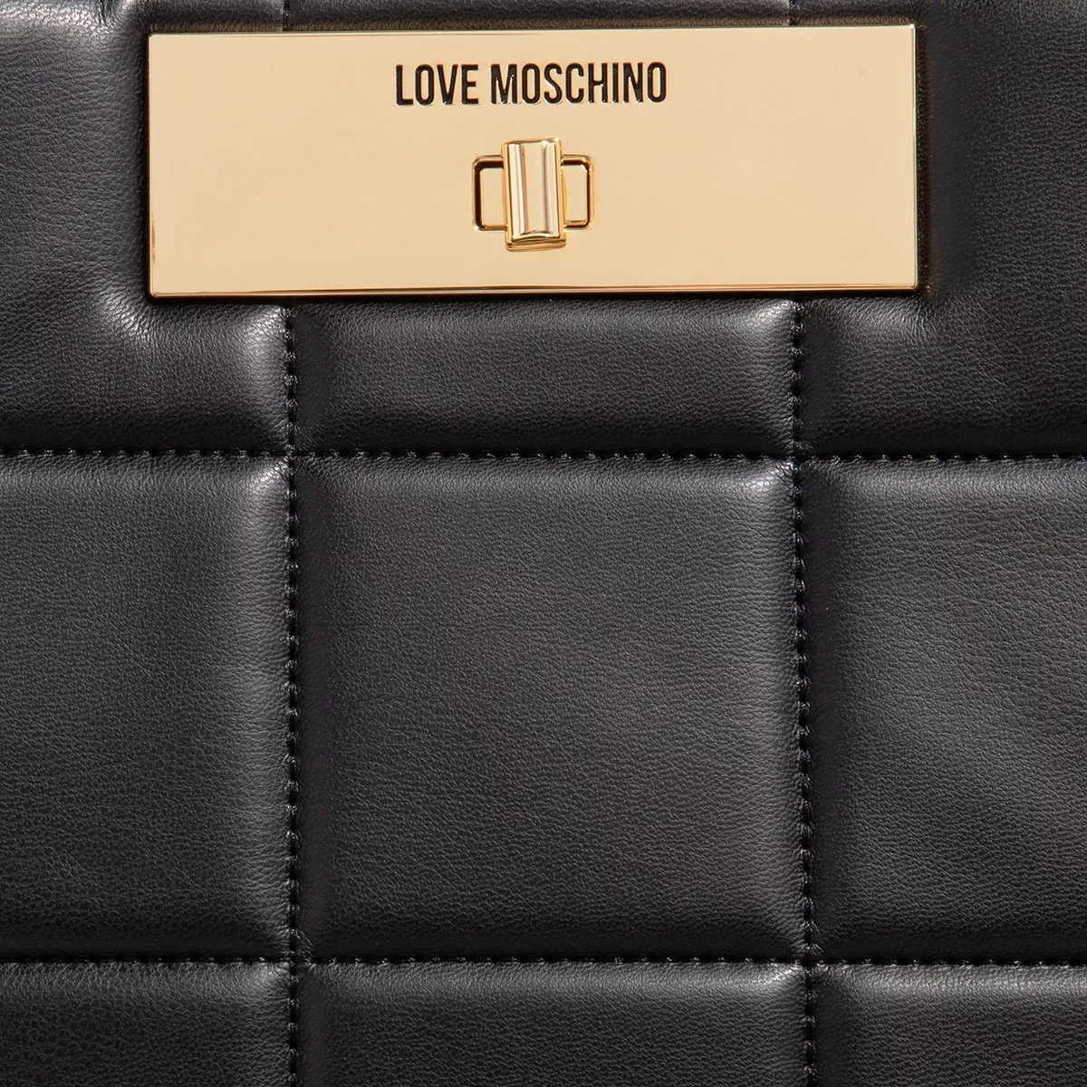LOVE MOSCHINO Borsa Soft Padding Pu Nero Shopper – Bild 4