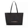 LOVE MOSCHINO Borsa Big Logo Croco Pu Nero Shopper