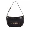 LOVE MOSCHINO Borsa Big Logo Croco Pu Nero Hobo Bag