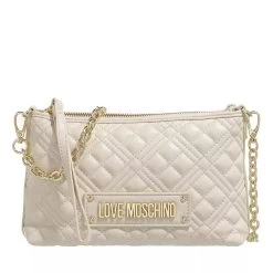 LOVE MOSCHINO Borsa Quilted Pu Avorio Crossbody Bag