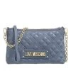 LOVE MOSCHINO Borsa Quilted Pu Denim Crossbody Bag