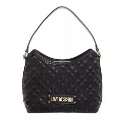 LOVE MOSCHINO Borsa Quilted Pu Nero Hobo Bag