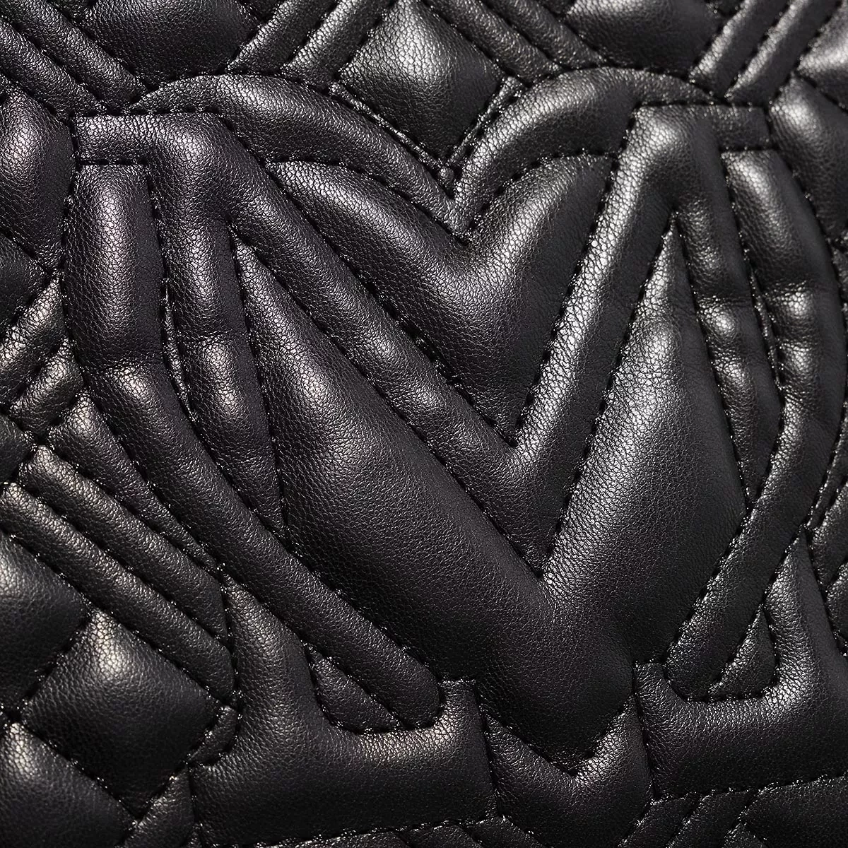 LOVE MOSCHINO Borsa Quilted Pu Nero Hobo Bag – Bild 5