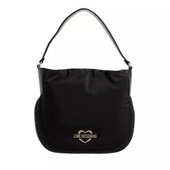 LOVE MOSCHINO Borsa Nylon Pu Nero Hobo Bag