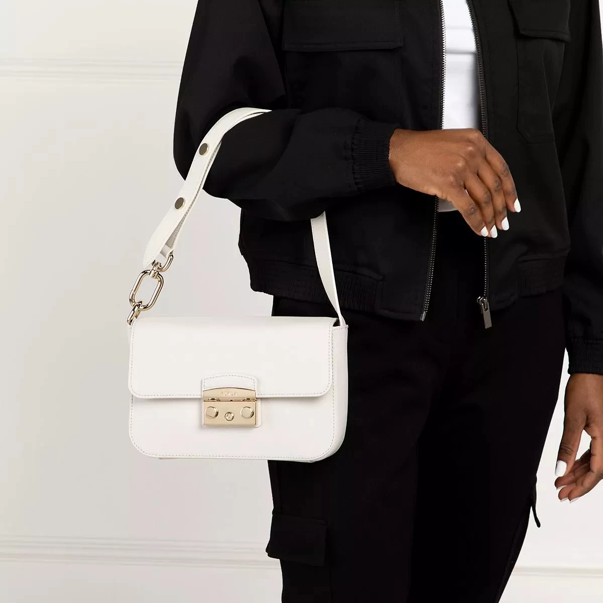 Furla METROPOLIS S SHOULDER BAG Marshmallow Crossbody Bag – Bild 2