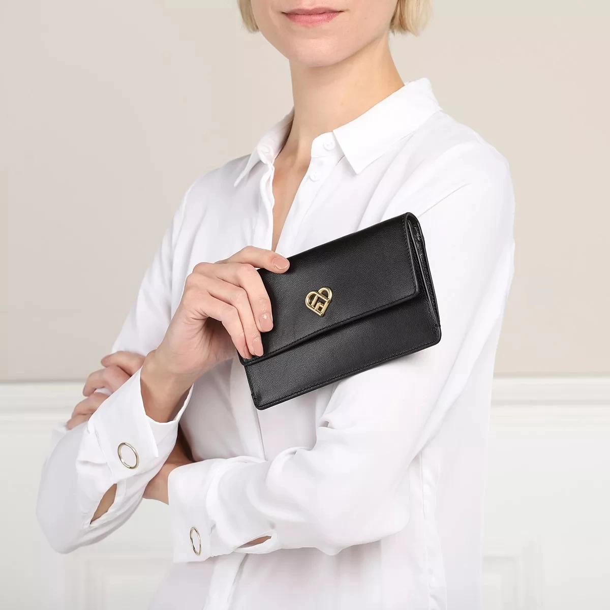 FURLA MY JOY MINI SHOULDER BAG Nero Minitasche – Bild 2