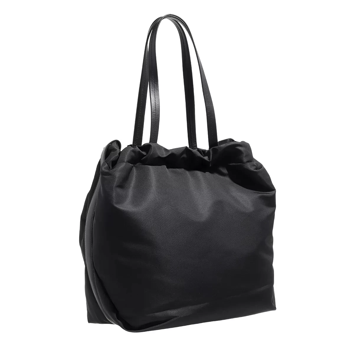 Alexander McQueen Tote Bag Leather Black White Shopper – Bild 3