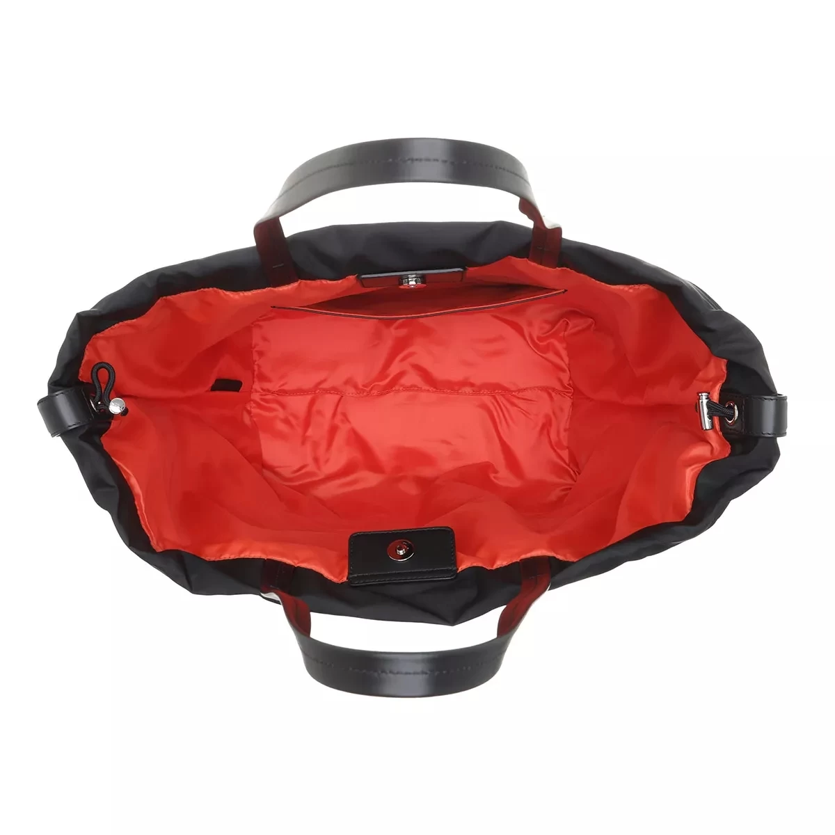 Alexander McQueen Tote Bag Leather Black White Shopper – Bild 5