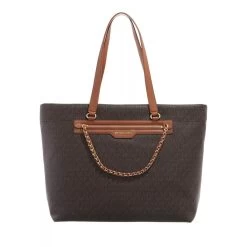 MICHAEL Michael Kors Slater Large Top-Zip Tote Brown Tote
