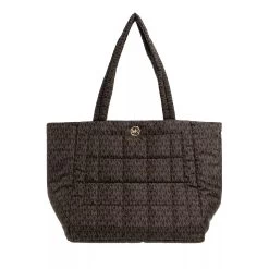 MICHAEL Michael Kors Lilah Large Open Tote Brown Black Shopper