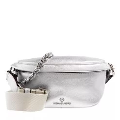 MICHAEL Michael Kors Slater Extra Small Sling Pack Messenger Silver Crossbody Bag