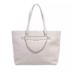 MICHAEL Michael Kors Slater Large Top-Zip Tote Pearl Grey Shopper