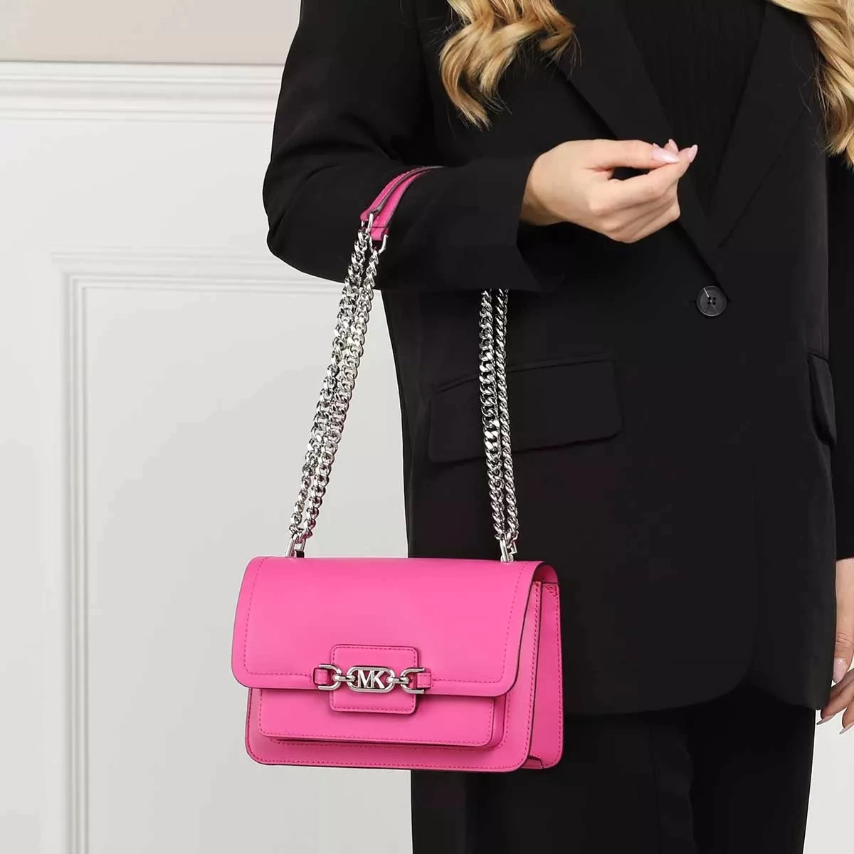 MICHAEL Michael Kors Heather Large Shoulder Cerise Crossbody Bag – Bild 2