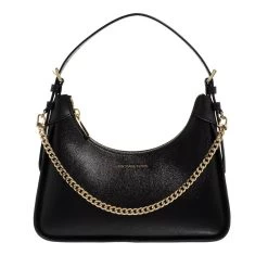 MICHAEL Michael Kors Wilma Medium Pouchette Black Hobo Bag