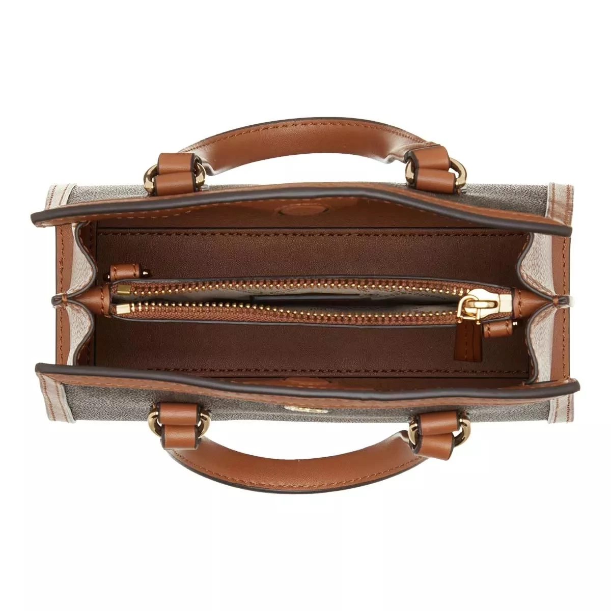 MICHAEL Michael Kors Chantal Extra Small Crossbody Brown Acorn Tote – Bild 6