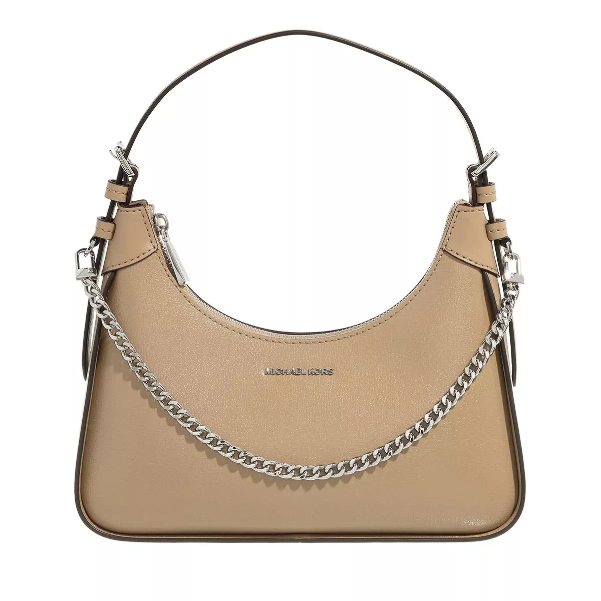 MICHAEL Michael Kors Wilma Medium Pouchette Camel Hobo Bag