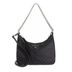 MICHAEL Michael Kors Jet Set Charm Medium Pouchette Crossbody Black Hobo Bag