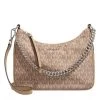 MICHAEL Michael Kors Jet Set Charm Medium Convetible Pouchette Xbody Camel Hobo Bag