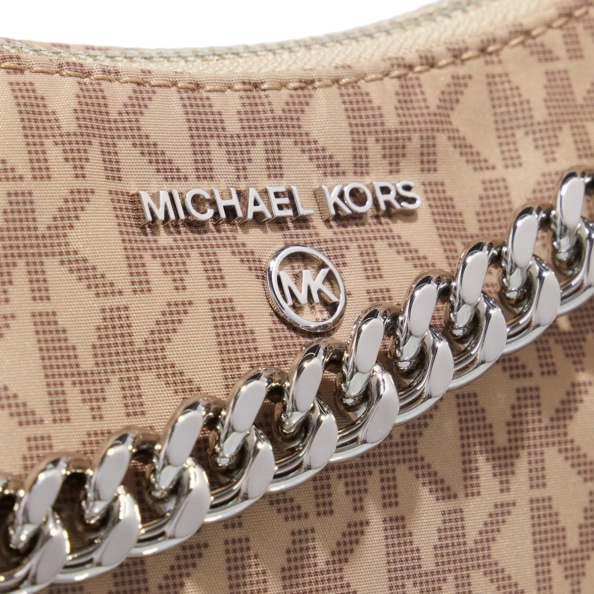 MICHAEL Michael Kors Jet Set Charm Medium Convetible Pouchette Xbody Camel Hobo Bag – Bild 5