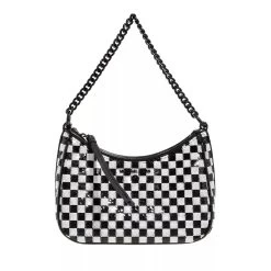 MICHAEL Michael Kors Small Chain Pouchette Blk/Opticwht Pochette