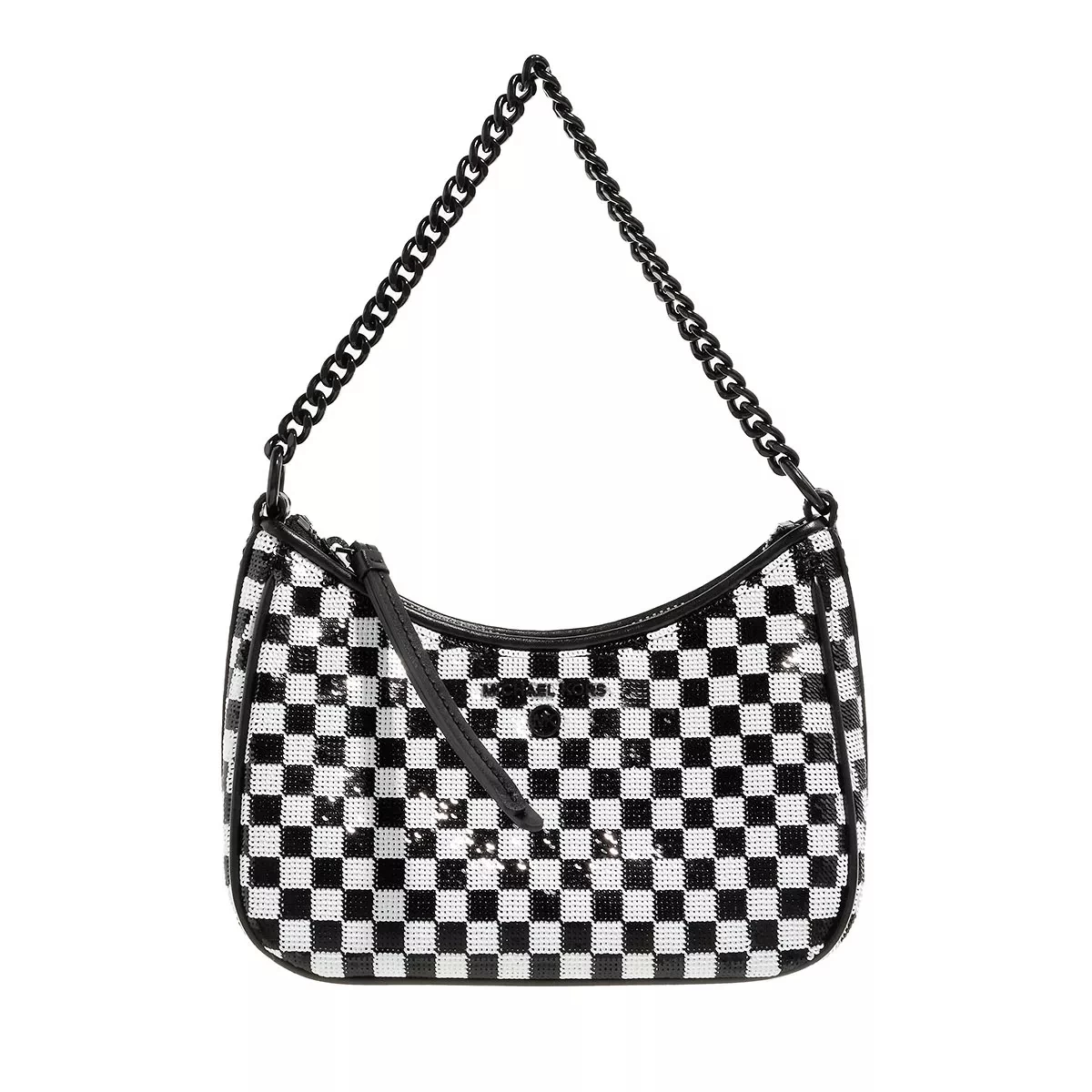 MICHAEL Michael Kors Small Chain Pouchette Blk/Opticwht Pochette