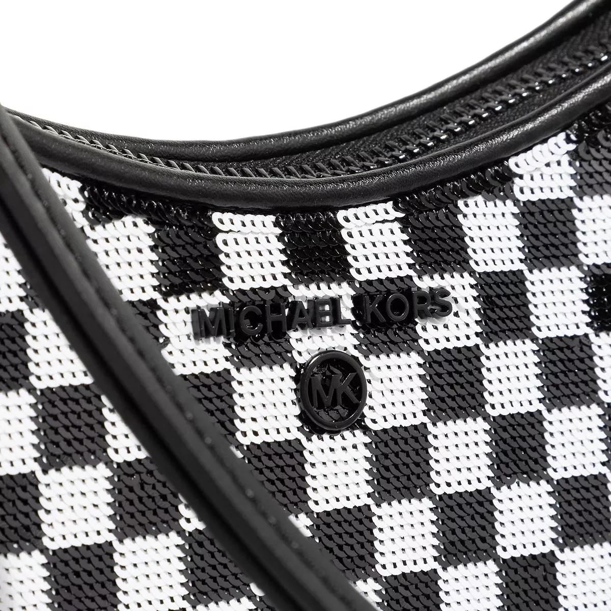 MICHAEL Michael Kors Small Chain Pouchette Blk/Opticwht Pochette – Bild 4