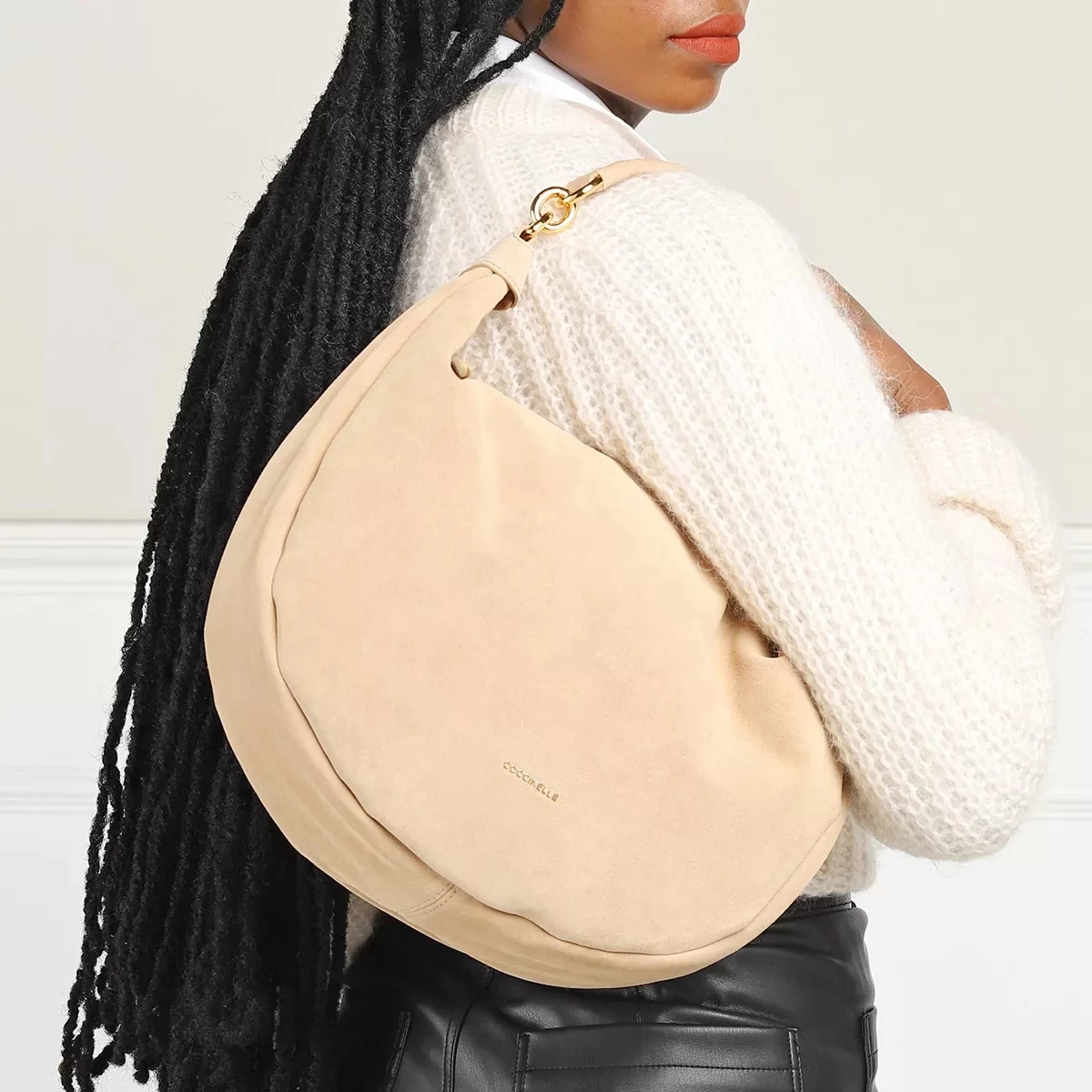 Coccinelle Maelody Suede Toasted/Toasted Hobo Bag – Bild 2