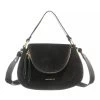 Coccinelle Sole Suede Noir Satchel