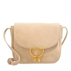 Coccinelle Arlettis Suede Toasted Crossbody Bag